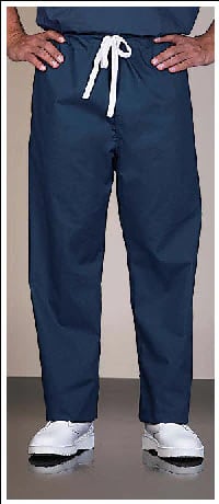 Fashion Seal V-Neck Scrub Shirt, Unisex, Navy, X-Small, 65% Polyester/35% Cotton, 2 Pockets, Scissor Holder