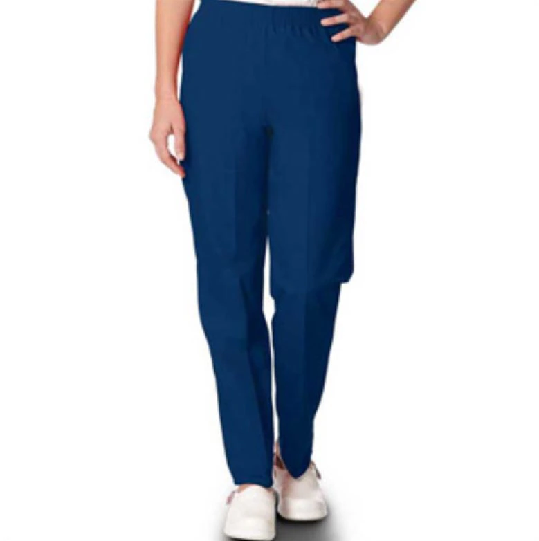 Fashion Seal Fashion Poplin Scrub Pant with Pockets, Women's, Navy, 2X-Large, 65% Polyester / 35% Cotton