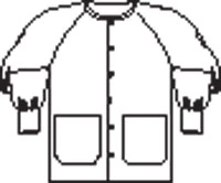 Fashion Seal Healthcare® Unisex Warm-Up Jacket, White, Extra Small, 2 Pockets, Style 7699