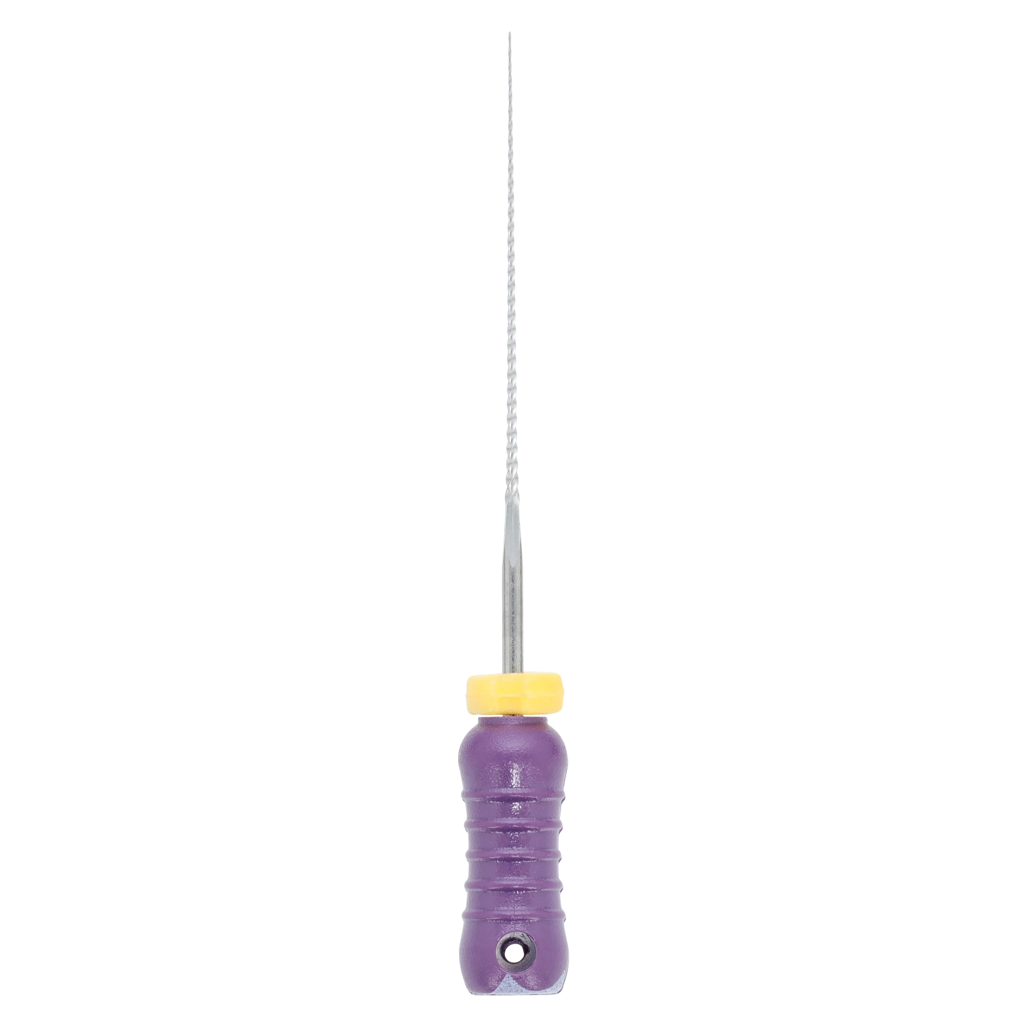 Roydent K-Type Files, Size #10, 25mm, Stainless Steel, Color-Coded Purple, 6/Pack, 06325010R