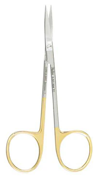 Miltex-Integra Straight Sharp Iris Scissors, 4-1/2", SuperCut/Carb-N-Sert, Tungsten Carbide, Reusable
