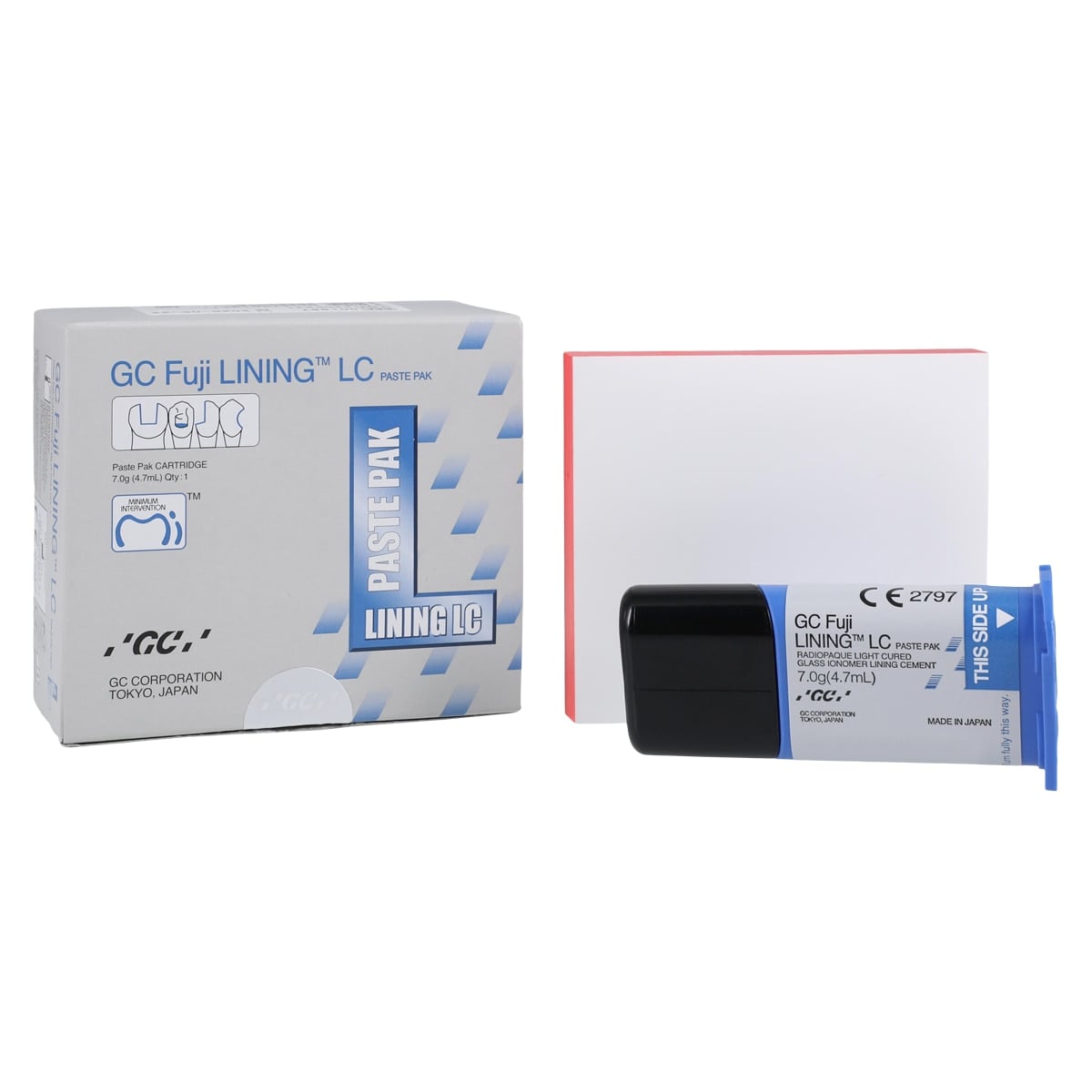 GC Fuji LINING LC Paste Pak Refill, Light-Cured Glass Ionomer Liner/Base, 7 g (4.7 mL) Cartridge, 1/Pk, 001887