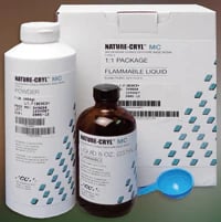GC America Nature-Cryl MC 1:1 Package, COE Light Fibered+ Shade, 1 lb Powder & 8 oz Liquid