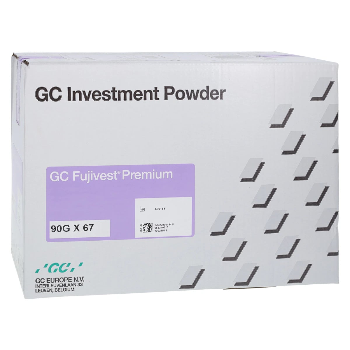 GC Fujivest Premium Phosphate-Bonded Casting Investment Powder, 90 g Pouches, 67/Pkg