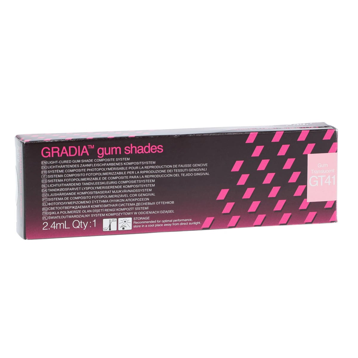 GC Gradia Gum Translucent GT41 Light Cure Composite Syringe, 2.2 mL, Each