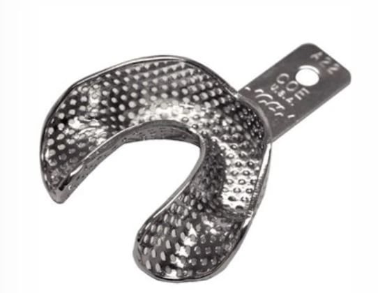 GC America COE Nickel-Plated Depressed Anterior Perforated Impression Tray #A22 Lower (Small)