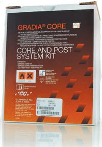 GC America Gradia Core & Fiber Post System Kit, 400011 (Exp Nov 2026)