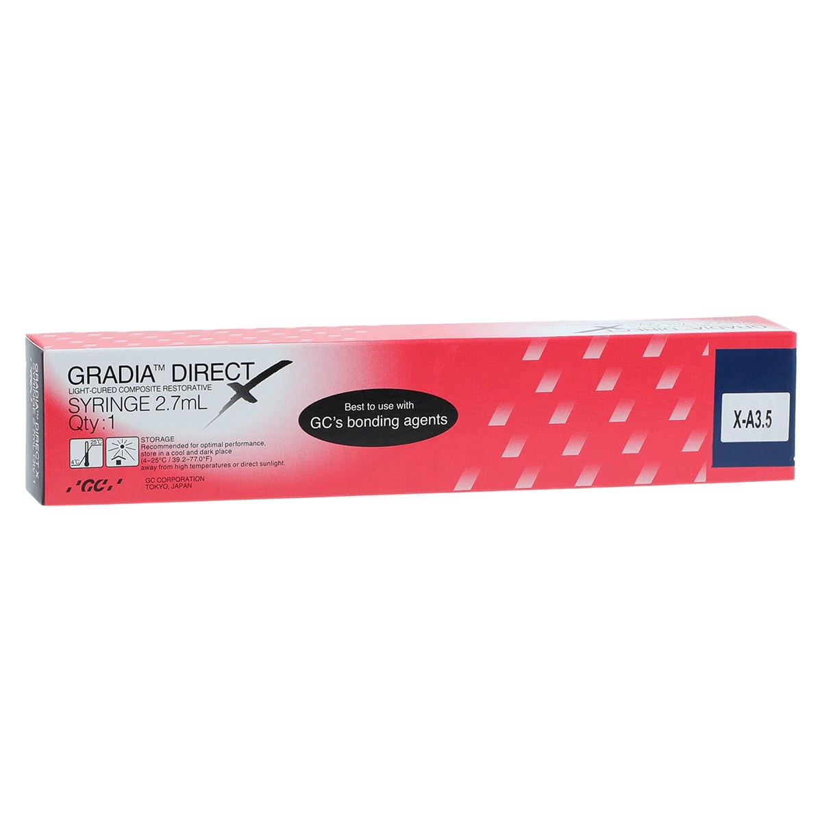 GC America Gradia Direct X Universal Composite Syringe Refill, Shade X-A3.5, 2.7 mL (5 g), #002604