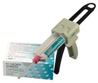 GC America Fit Checker Advanced Cartridge Package, White, 2 x 48 mL (62 g) Cartridges with 3 Mixing Tips, 004904