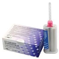 GC America Fit Checker Advanced Blue, Vinyl Polyether Silicone (VPES) Fit-Checking Material, 48 mL Cartridges, 2/Pkg, 004905