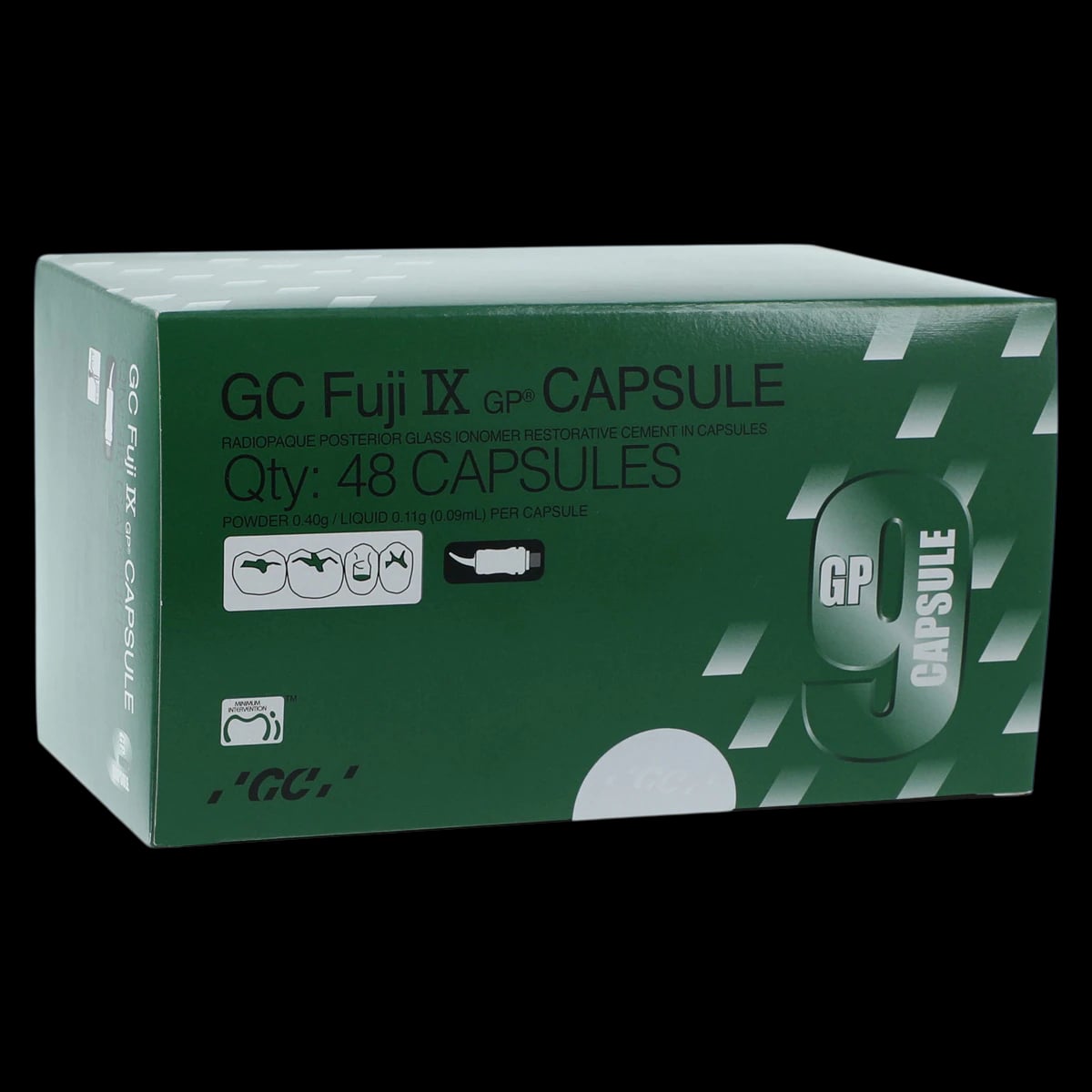 GC Fuji IX GP Packable Glass Ionomer Restorative, Capsule Refill, Shade A3, 48/Box, 425082