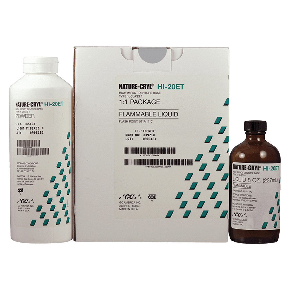 GC America Nature-Cryl HI-20ET Light Powder, 5 lb, 01KTXKZGMVYN7Q32NNDXFGMZ43