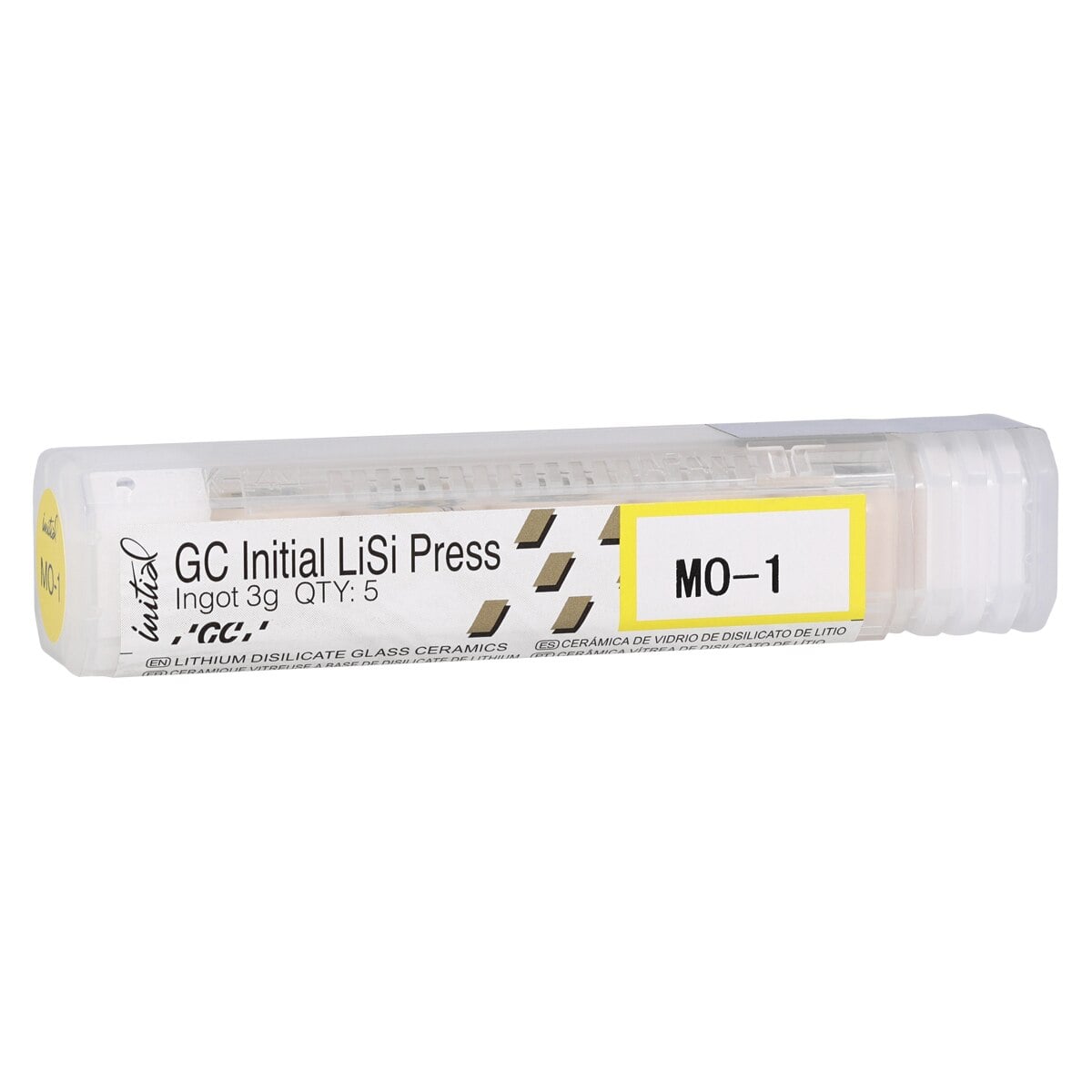 GC Initial LiSi Press Lithium Disilicate Ingot, Shade MO-1, 3g, 5/Pk