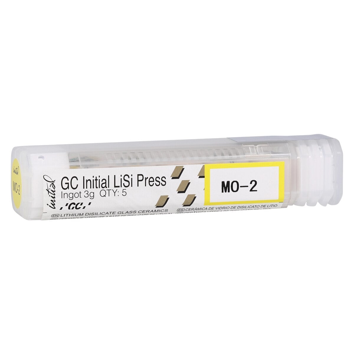 GC Initial LiSi Press Lithium Disilicate Ingot, Shade MO-2, 3g, 5/Pk