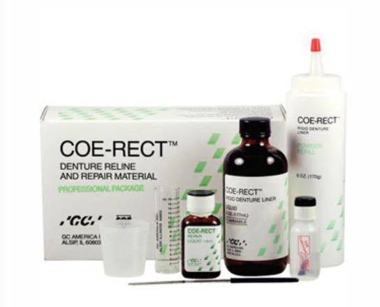 COE-RECT Self-Curing Hard Denture Reline & Repair Liquid, 6 oz Bottle