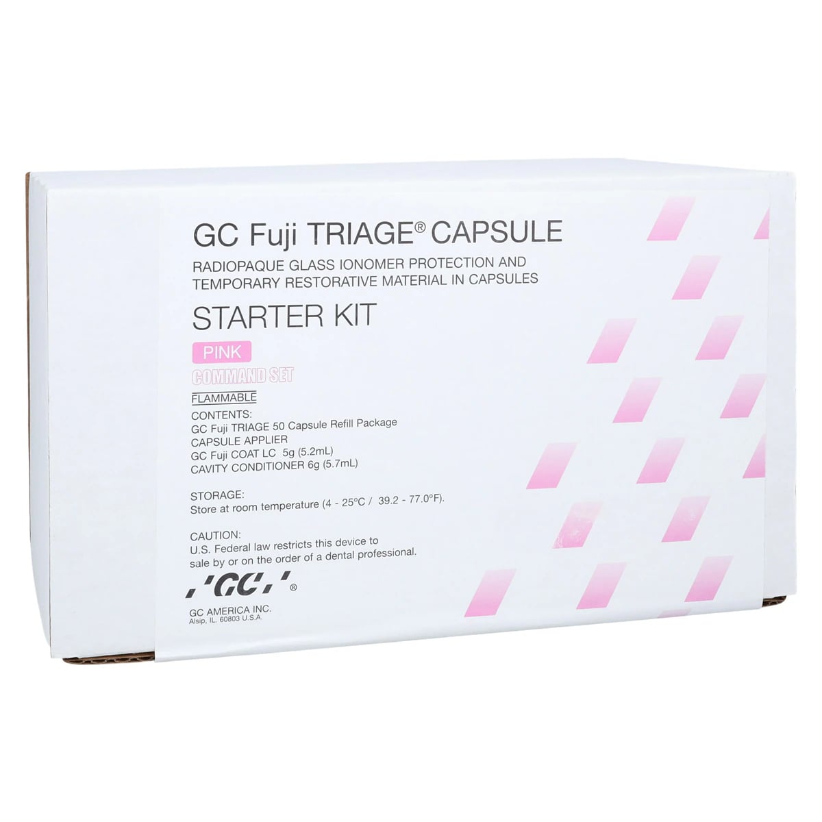 GC Fuji TRIAGE Pink Capsule Starter Kit, Glass Ionomer Sealant & Surface Protectant, 50 Capsules, 439990