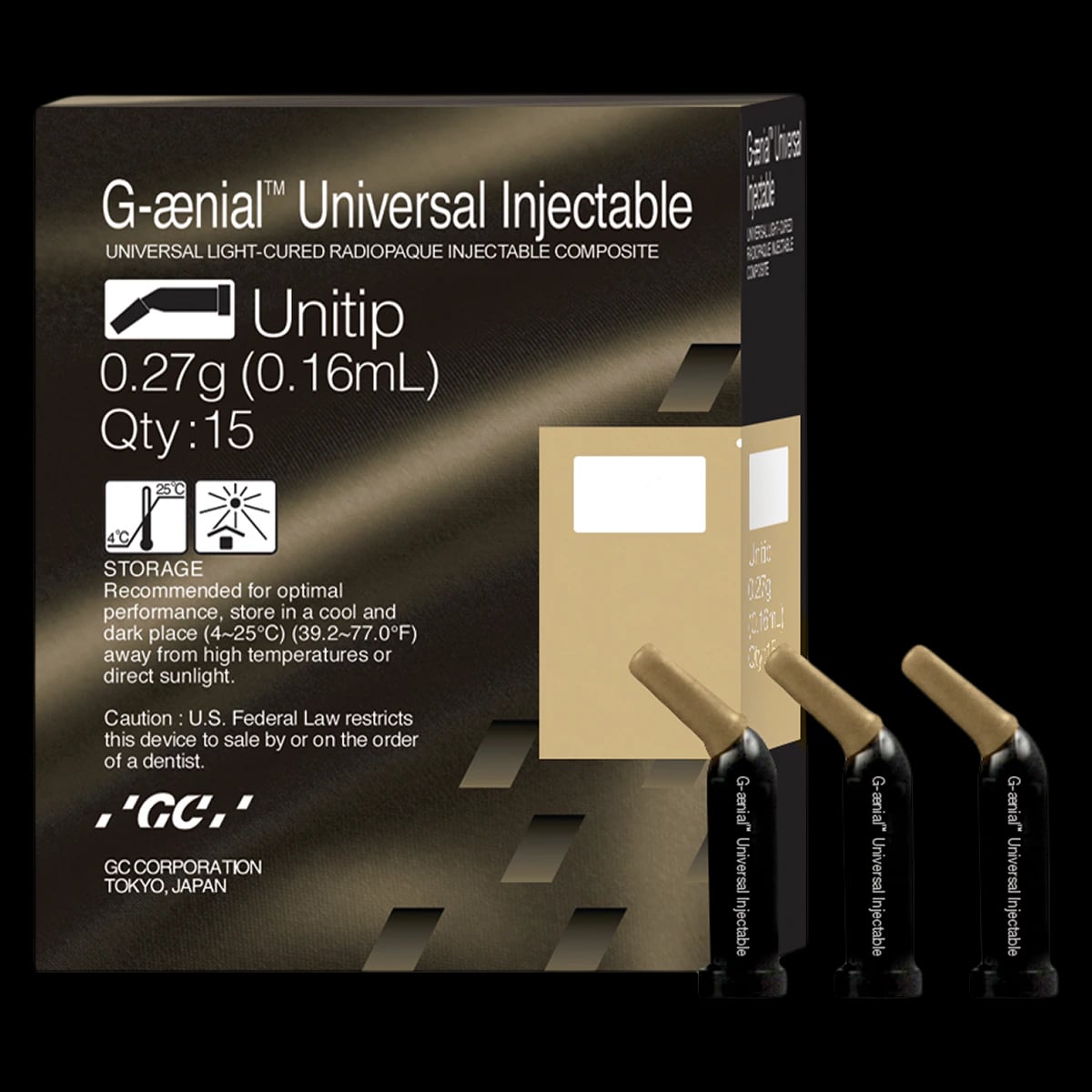 G-aenial Universal Injectable Composite Unitips, Shade A1, 0.16 mL, 15/Pkg, 012348