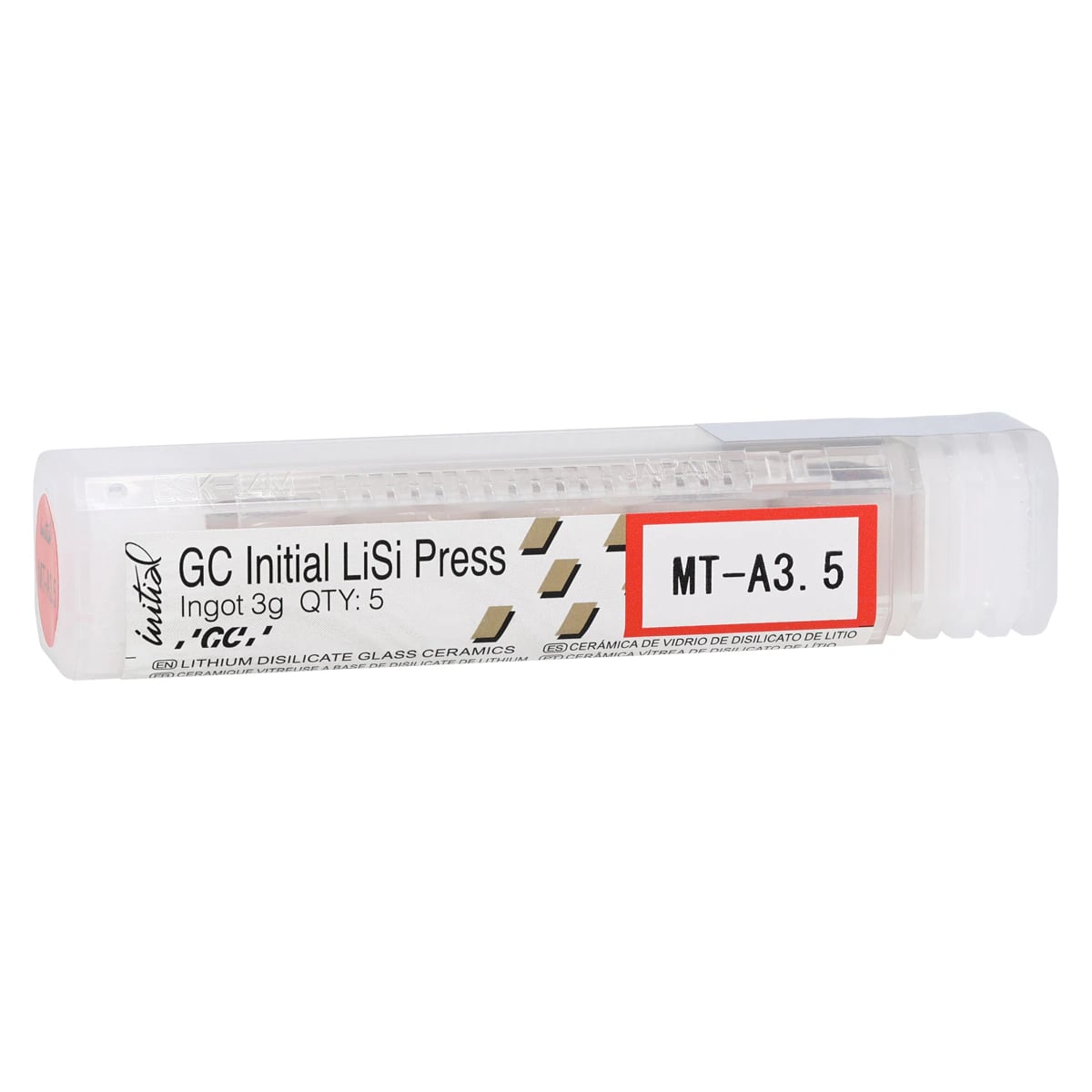 GC Initial LiSi Press Ingot, Shade MT-A3.5, 3g, 5/Pk