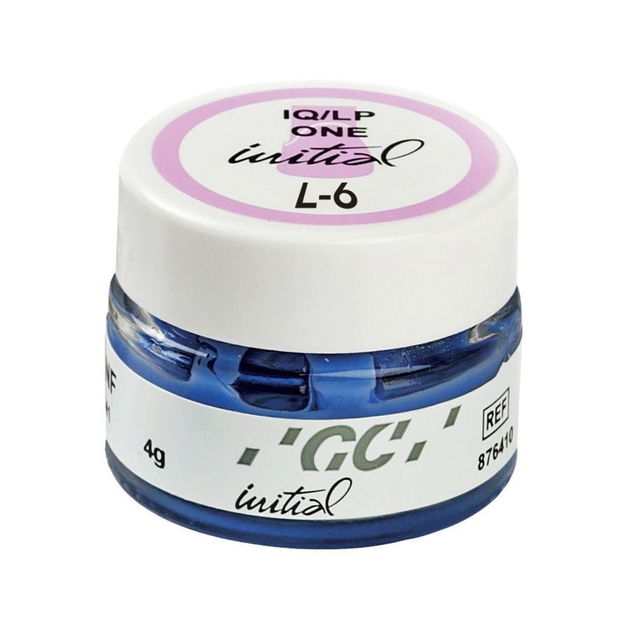 GC Initial IQ Lustre Paste ONE Enamel Effect, Shade 6 (L-6), 4g Jar, Refill