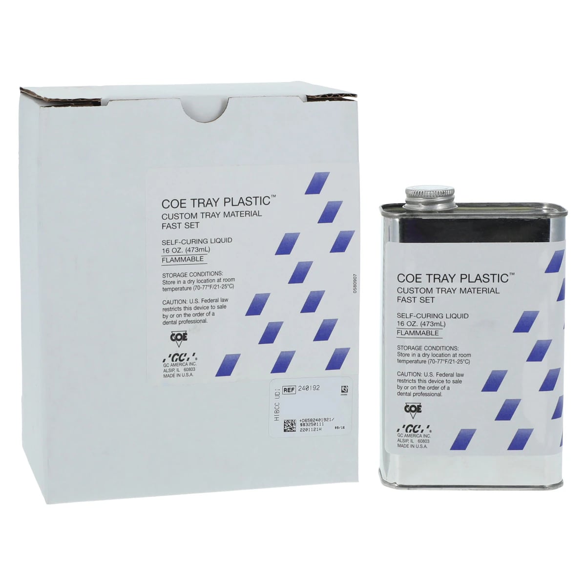COE Tray Plastic Fast Set Liquid Refill, 16 oz (1 pt) Bottle, #240192