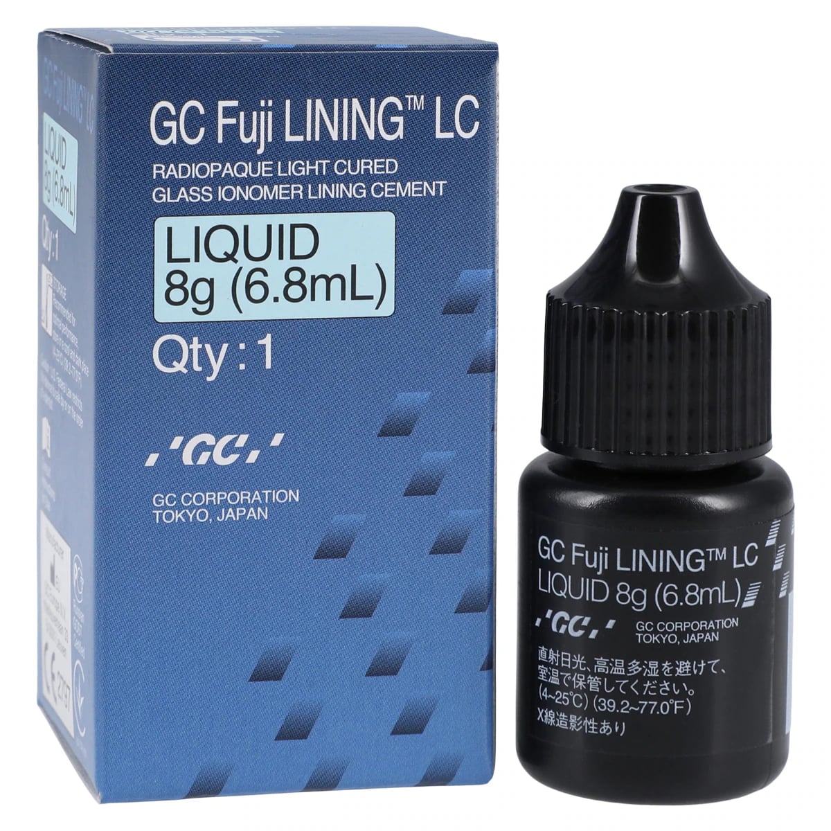 GC Fuji LINING LC Light-Cured Glass Ionomer Lining Cement, Liquid Refill, 8 g (6.8 mL), 1/Pk, 000128