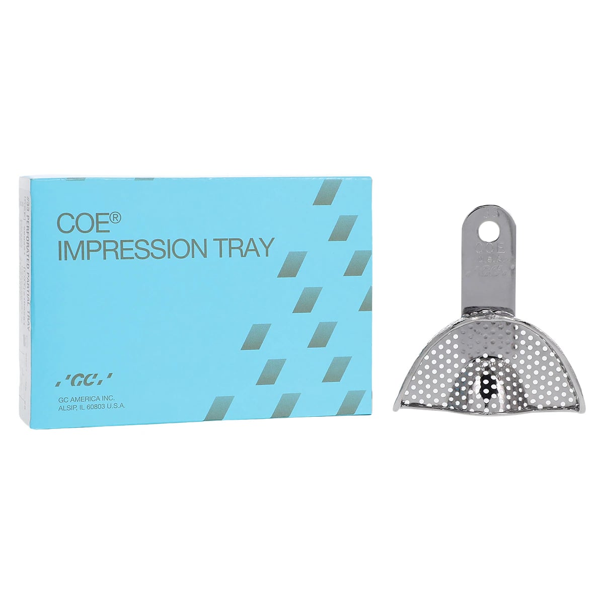 COE® Impression Tray, Nickel-Plated Perforated Partial Upper Anterior #33, 1 Each, #260331