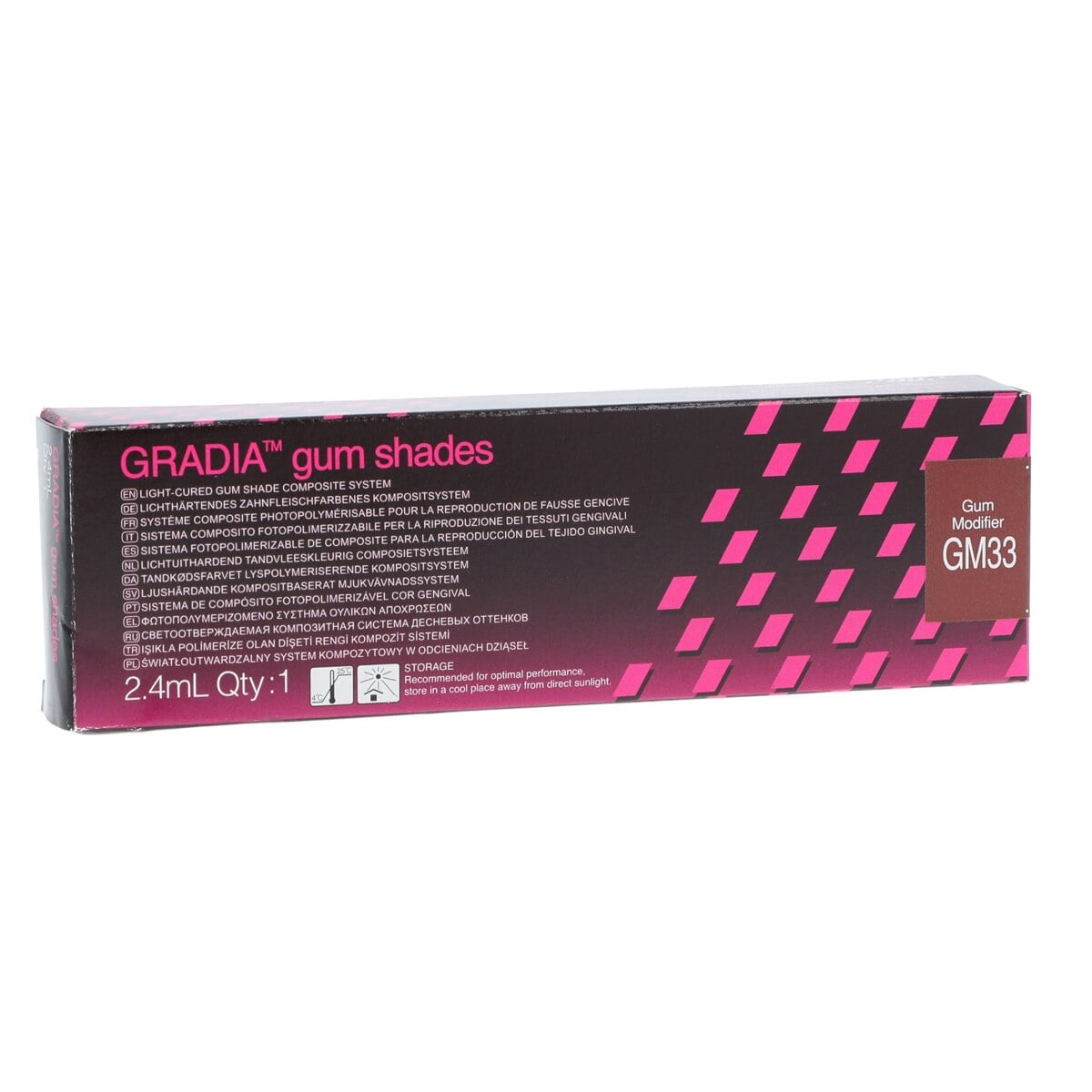 GC Gradia Gum Modifier Syringe, Shade GM33, 2.4 mL, 1/Pk, 001902