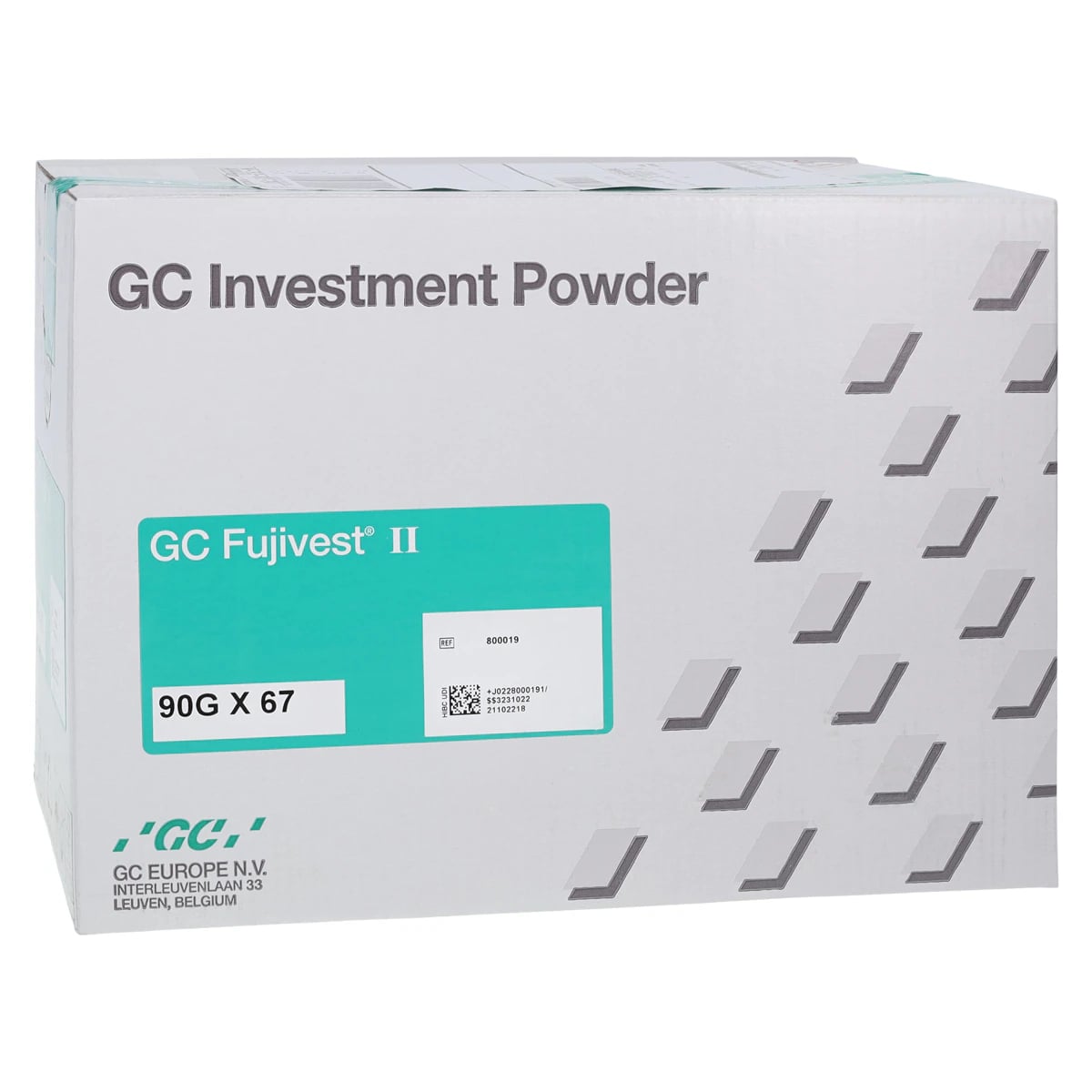 GC Fujivest II Phosphate-Bonded Investment Powder, 90 g Packets, 67/Box