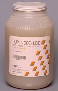 GC America Dupli-Coe-Loid Duplicating Hydrocolloid, 8 Lbs (1 Gallon), Jar, 320008
