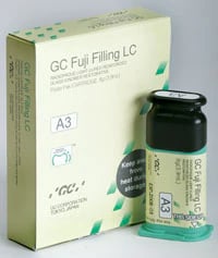 GC Fuji Filling LC Refill CV (Cervical Shade), 8 g Cartridge, Light-Cured Resin Reinforced Glass Ionomer