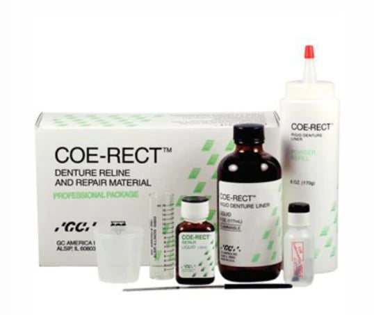 GC America COE-RECT Self-Curing Hard Denture Reline and Repair Powder, 6 oz Bottle, 343002