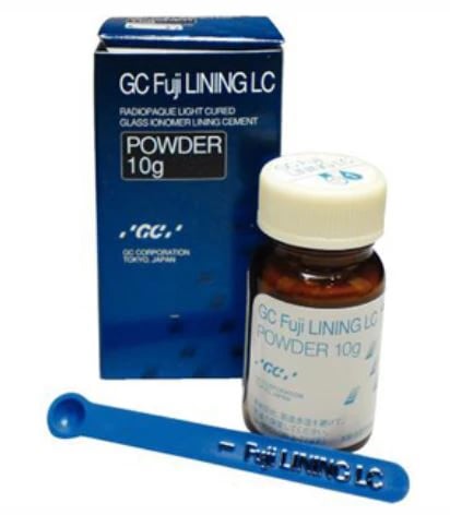 GC Fuji LINING LC Light-Cured Glass Ionomer Lining Cement Powder Refill, 10 g Bottle, 000022