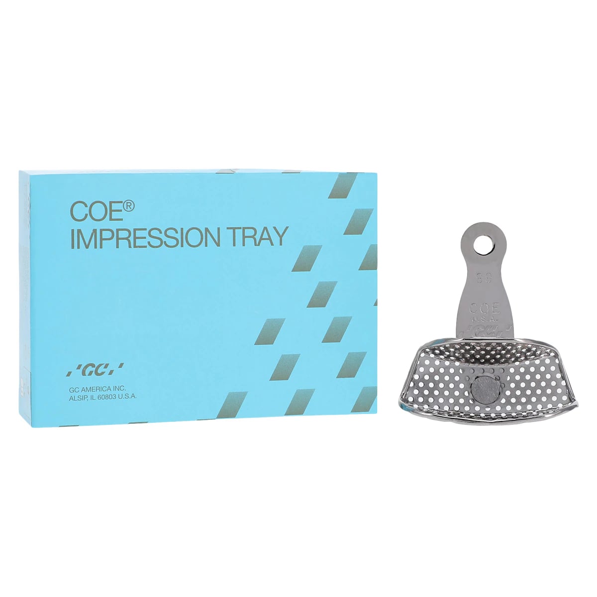 COE® Impression Tray, Nickel-Plated Perforated Partial Swivel #99, 1 Each, 260991