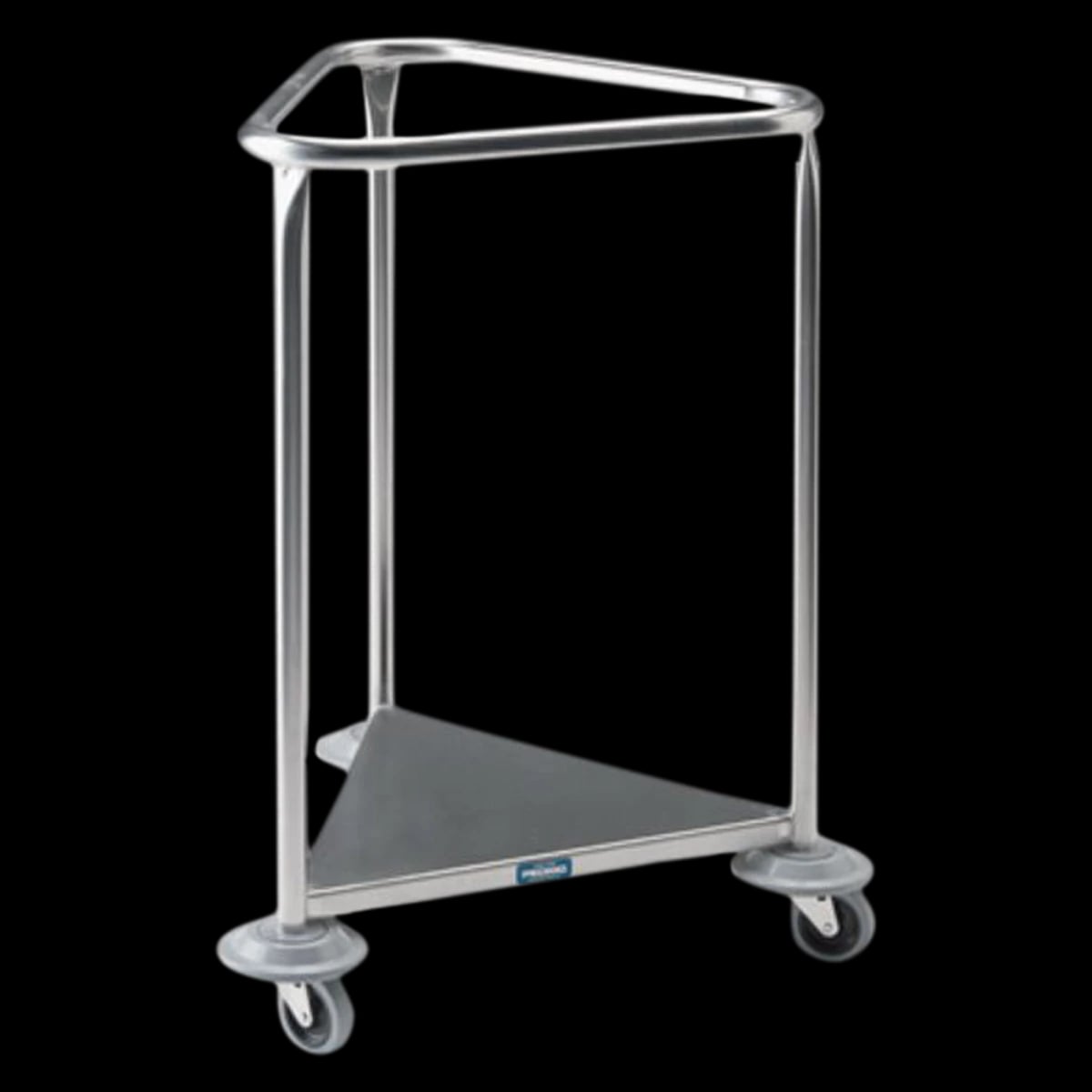 Pedigo Linen Triangular Stainless Steel Hamper, 32" x 59-1/2"