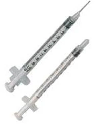 Exel Tuberculin Syringe with Luer Slip Needle, 1cc, 27G x 1/2", Sterile, Low Dead Space, 100/Box
