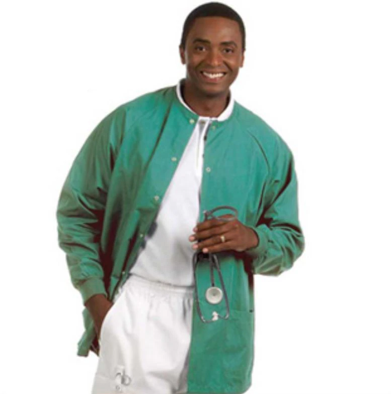 Fashion Seal Unisex Warm-Up Jacket, Jade Green, 2 Pockets, Size Small