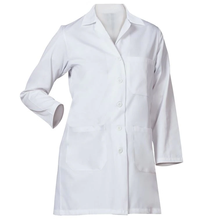 Fashion Seal Healthcare® Ladies' Skimmer Length Lab Coat, White, Extra Large, 65% Polyester/35% Cotton, 3 Pockets, 34.5"L