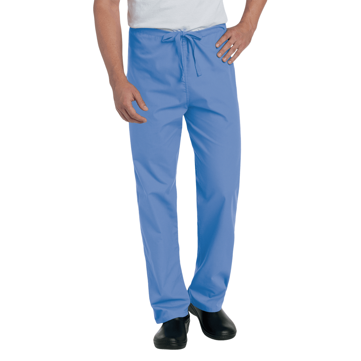 Landau Reversible Unisex Scrub Pant, Ceil Blue, X-Large, 65% Polyester / 35% Cotton, Mid Rise, Straight Leg, Drawstring, 4 Pockets