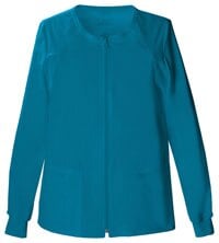 Cherokee Workwear Core Stretch Warm-Up Jacket, Caribbean, X-Small