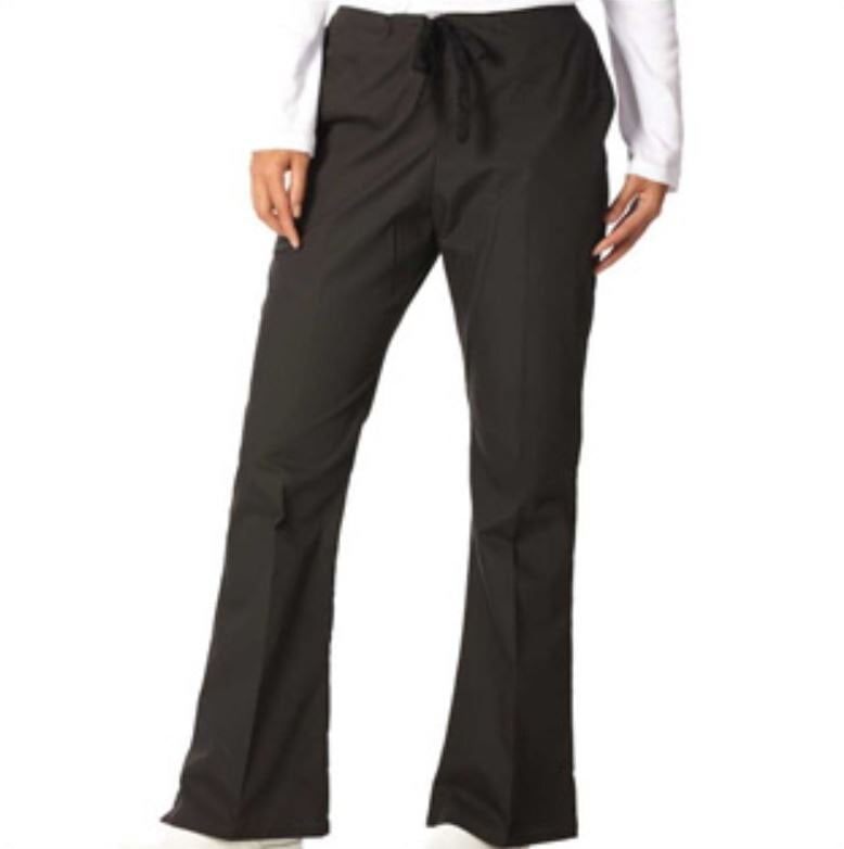 Fashion Seal Ladies Scrub Pant, Small, Black, 65% Polyester / 35% Cotton, 3 Pockets, Webbed Drawcord
