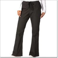 Fashion Seal Healthcare® Ladies' Drawstring Flare Pants, Black, Extra Large, 65% Polyester/35% Cotton, 3 Pockets