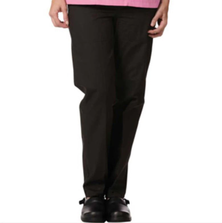 Fashion Poplin® Black Ladies Fashion Slacks with Pockets, X-Large, Latex-Free, Non-Fluid Resistant, 65% Polyester/35% Cotton, 31" Inseam