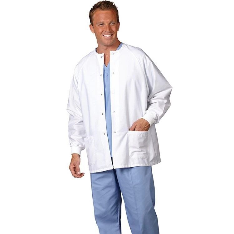 Fashion Seal Unisex Warm-Up Jacket, Medium, Pewter