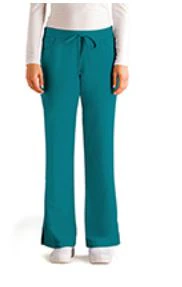 Grey's Anatomy Scrub Pant, 5-Pocket Tie-Front, Women's, Teal, Medium, 4232