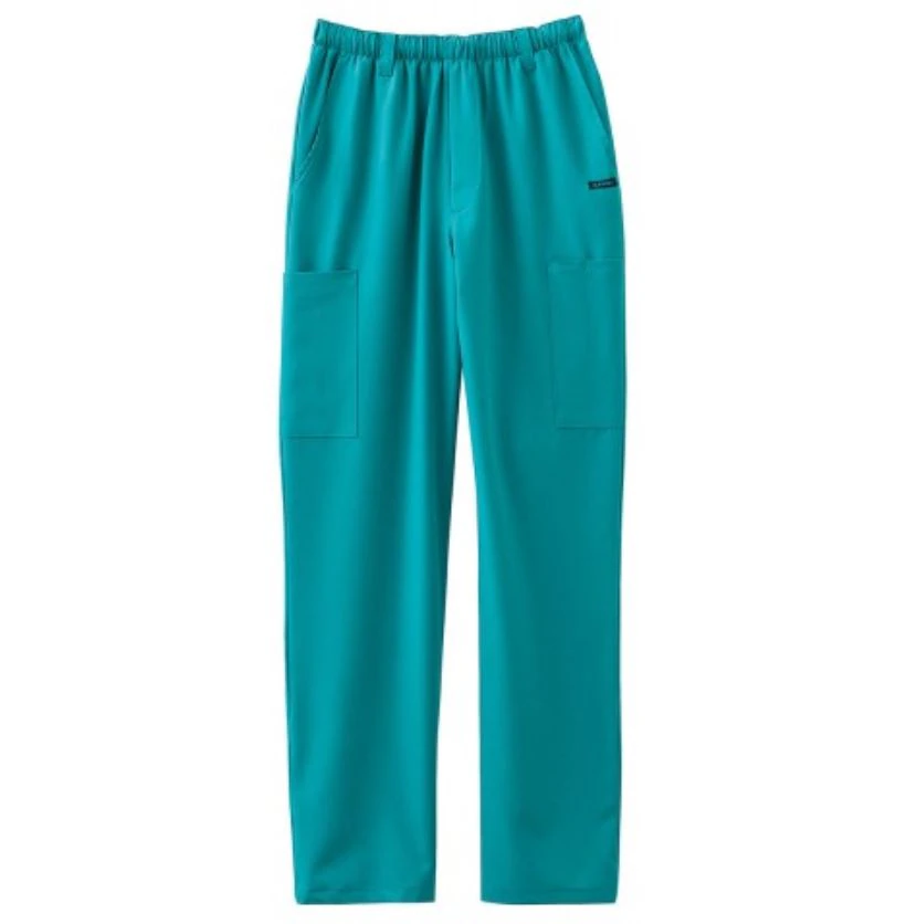 Jockey Men's 7-Pocket Scrub Pant, X-Small, Teal, Mid Rise Straight Leg