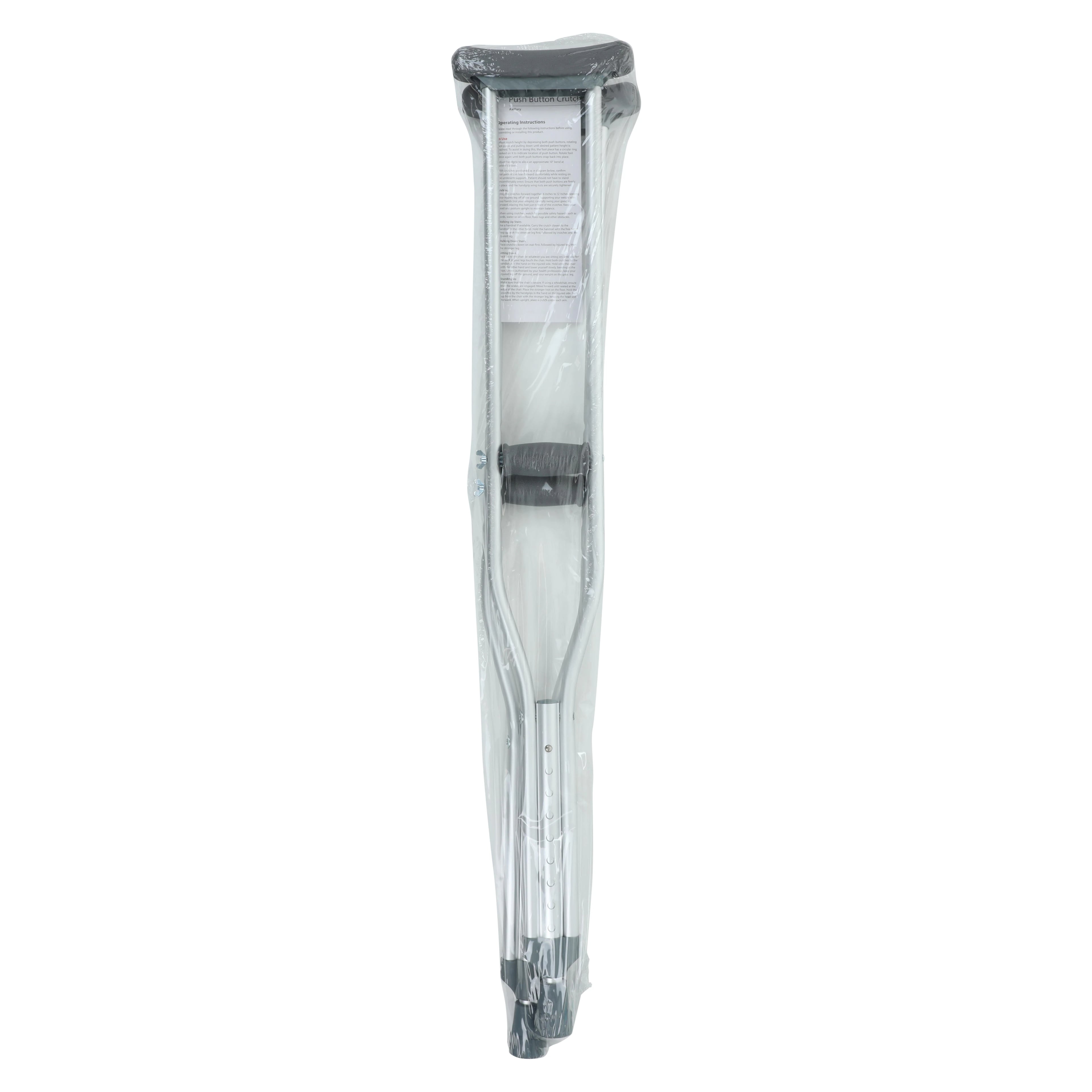 Cardinal Axillary Crutches, Adult, 300 lb Capacity, 62-70" Height Adjustable
