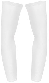 Med Sleeves Spandex, Adult Unisex, White, Medium (S-M), 1/Pair