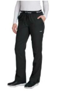 Grey's Anatomy Scrub Pant, Women's, Black, 2X Small, Drawstring Closure, 3 Pockets, Style 4275