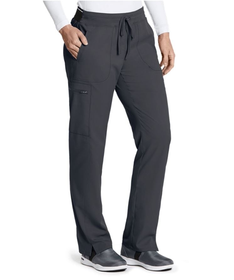 Grey's Anatomy Kim Scrub Pant, 3 Pocket, Petite, X-Small, Steel, Womens, 01KT8PD57C22F2728512A1EW1E