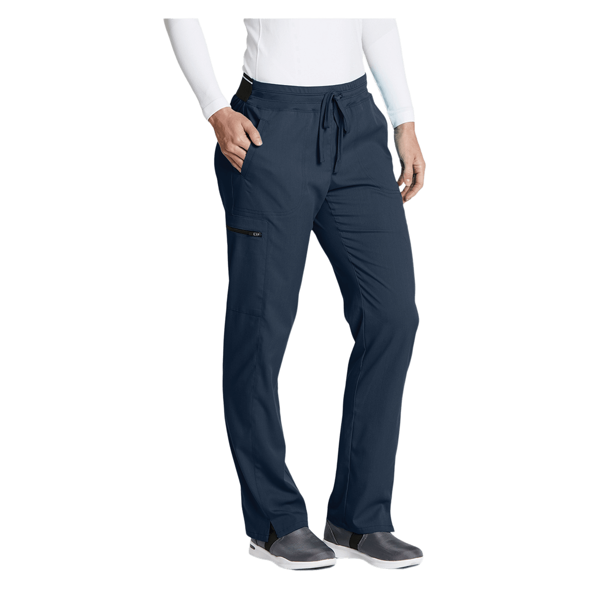 Grey's Anatomy Kim Scrub Pant, 3 Pocket, Petite, 2X Small, Steel, Stretch Cargo, Modern Fit